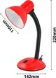 Επιτραπέζιο Φωτιστικό Γραφείου Esperanza ELD107R, LED E27, Εύκαμπτο, Κόκκινο