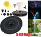 LAMPA FONTANNA SOLARNA DO OCZKA WODNEGO 5 LED AUTOMATYCZNA