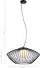 Lampa wiszaca Italux Zeno MDM-3844-1 BK