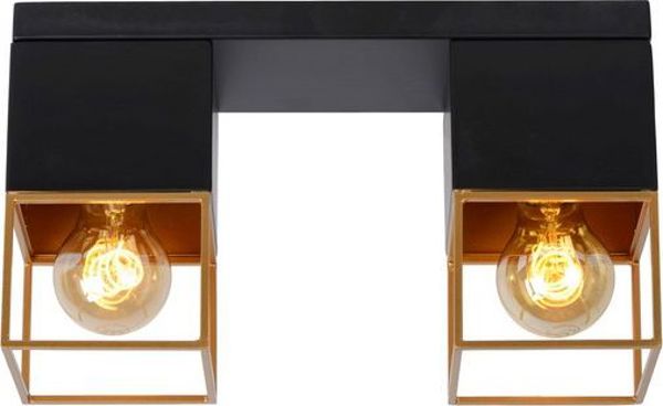 Lampa sufitowa Lucide Lampa natynkowa kostka czarna Lucide RIXT 21120/02/30