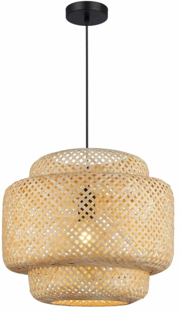 Lampa wiszaca ATL ZD186 μπανμπου boho μπεζ 40εκ