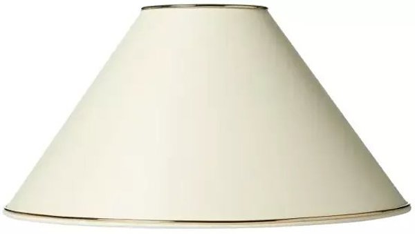 LAMPESKÆRM MARIE HØJDE 20,5 CM CREME M/GULDKANT