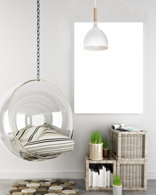 Luminex Noak 1194 Κρεμαστό Φωτιστικό Οροφής 1x60W E27 Λευκό/Καφέ Ξύλινο