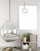 Luminex Noak 1194 Κρεμαστό Φωτιστικό Οροφής 1x60W E27 Λευκό/Καφέ Ξύλινο