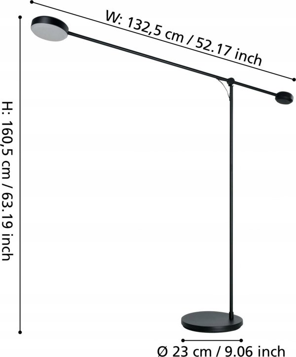 Φωτιστικό δαπέδου EGLO FLOOR LAMP EGLO CLAVELLINA LED 24W
