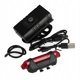 LAMPA ROWEROWA B/O USB TYL/PRZOD 5X10X5 MC WB100