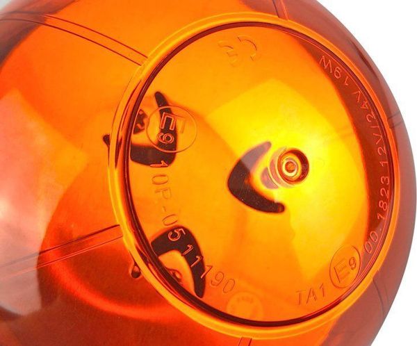 Προειδοποιητική λάμπα με μαγνήτη 39 LED 12/24V πορτοκαλί, E9 R65 R10 universal