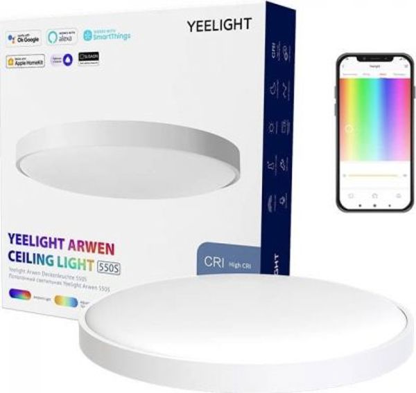 Yeelight Arwen Ceiling Light 550S YLXD013-A Smart Φωτιστικό Οροφής LED με Ρυθμιζόμενη Φωτεινότητα και Θερμοκρασία Χρώματος