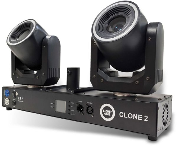 Light4me Clone 2 Φωτιστικό Εφέ LED 3in1, DMX με 2 Κινούμενες Κεφαλές
