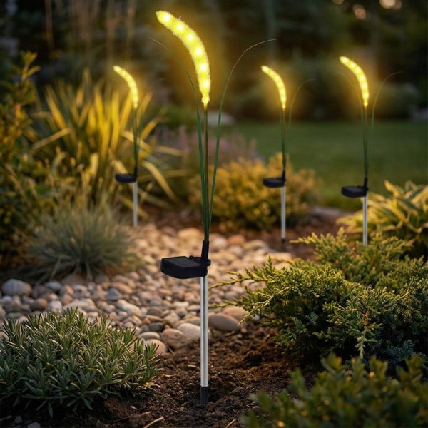 LAMPA SOLARNA TRAWA 6 LED 75CM