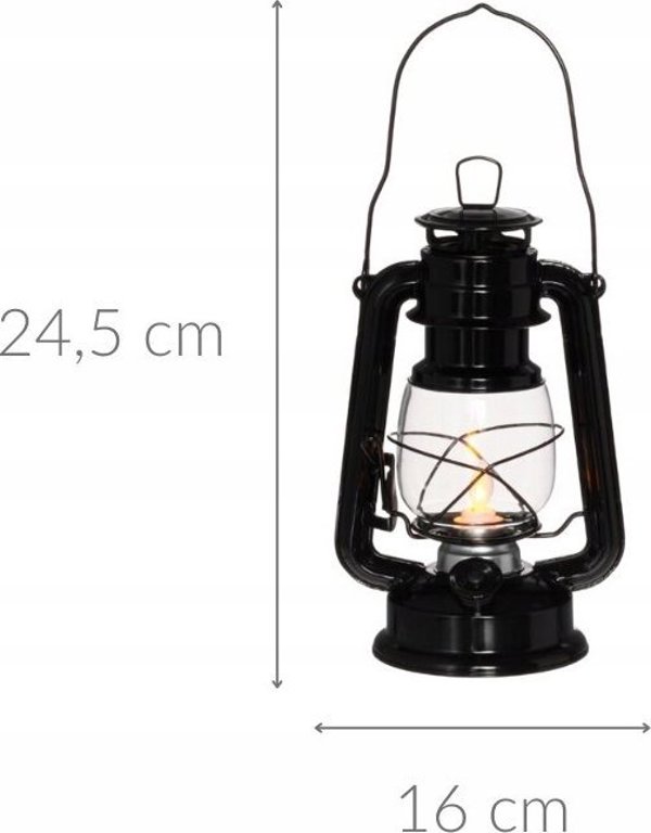 4Living Λάμπα Καταιγίδας LED, Διακοσμητικό Φανάρι 24,5 εκ.