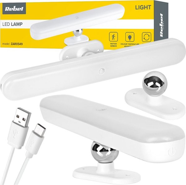 Lampa sufitowa Rebel Bezprzewodowa lampka LED z czujnikiem ruchu Rebel Light