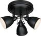 Lampa sufitowa Markslojd Plafon lampa sufitowa spot Markslojd Fjallbacka 3x40W E14 czarna 105815