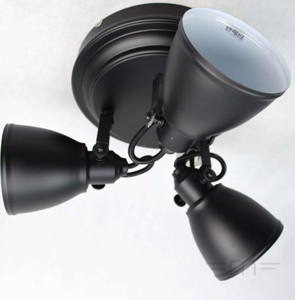 Lampa sufitowa Markslojd Plafon lampa sufitowa spot Markslojd Fjallbacka 3x40W E14 czarna 105815