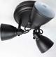 Lampa sufitowa Markslojd Plafon lampa sufitowa spot Markslojd Fjallbacka 3x40W E14 czarna 105815