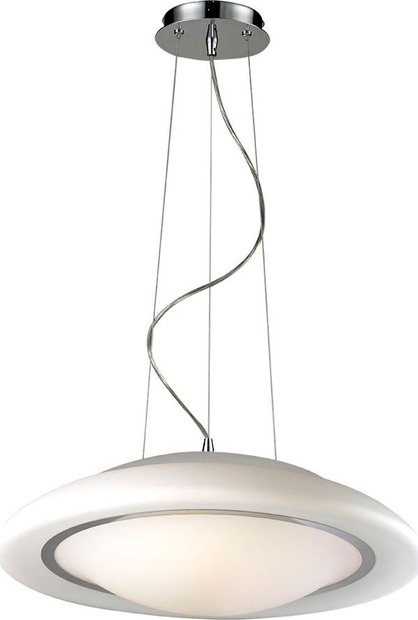 Lampa wiszaca Italux Huller nowoczesna chrom