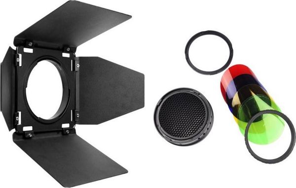 Godox BD-08 Barn Door Kit με Grid και Φίλτρα για Godox AD400Pro Flash Studio