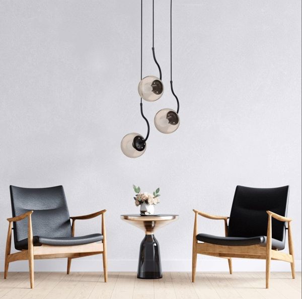 Φωτιστικό κρεμαστό Hook 3 μαύρο Light Prestige