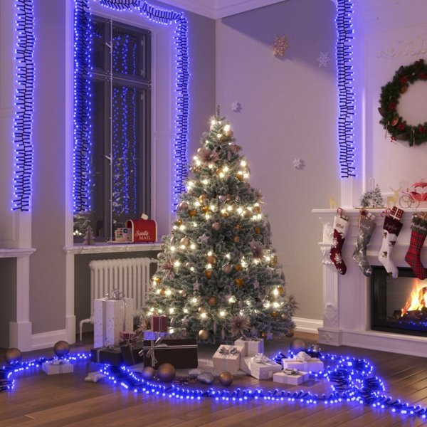 Lampki choinkowe vidaXL 2000 LED niebieskie