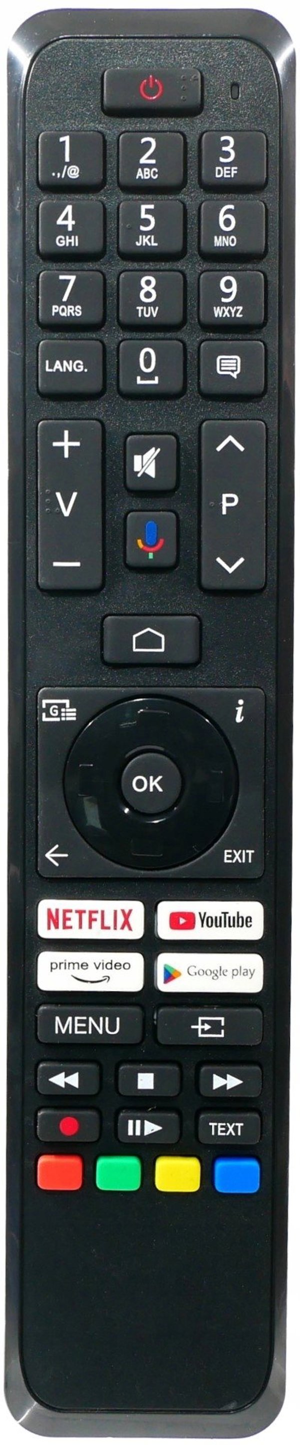 Lamex LXP43160 Toshiba / VESTEL RC43160N (CT-8563) TV Remote control Netflix / YouTube
