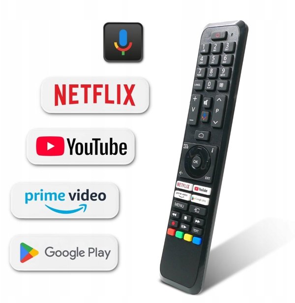Lamex LXP43160 Toshiba / VESTEL RC43160N (CT-8563) TV Remote control Netflix / YouTube
