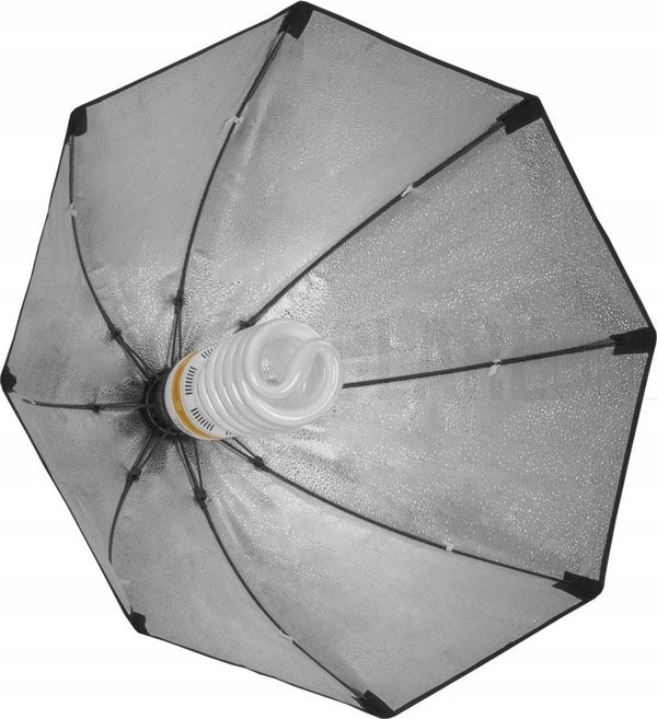 GlareOne Softbox Φωτιστικό Στούντιο Octa 60cm με Λάμπα Φθορισμού Συνεχούς Φωτισμού