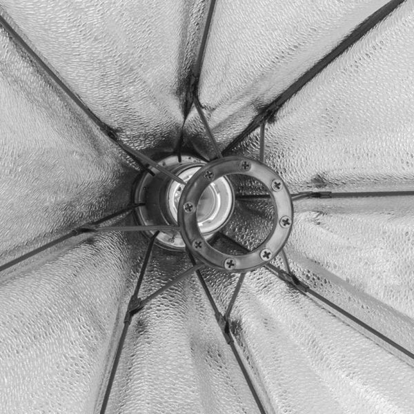 GlareOne Softbox Φωτιστικό Στούντιο Octa 60cm με Λάμπα Φθορισμού Συνεχούς Φωτισμού