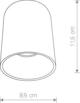 Lampa sufitowa Nowodvorski Spot Nowodvorski Eye Tone 8930 1x10W GU10 LED sufitowy czarny