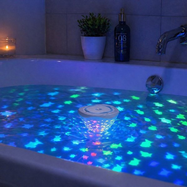 Φωτιστικό δαπέδου Lean LED για νερό πισίνας IP68, πολύχρωμα LED, 6 τρόποι