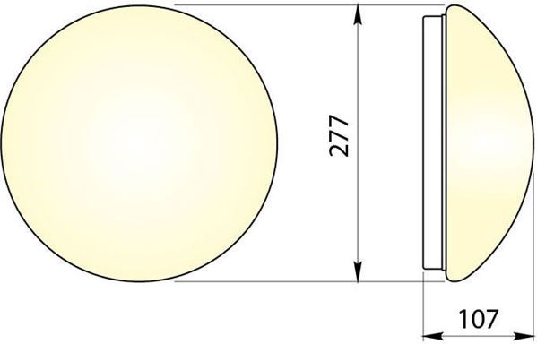 Lampa sufitowa GTV 1x25W  (OS-PLCZMI-00)