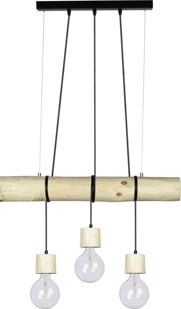 Lampa wiszaca Spotlight Trabo Pino drewniana