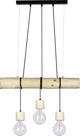 Lampa wiszaca Spotlight Trabo Pino drewniana