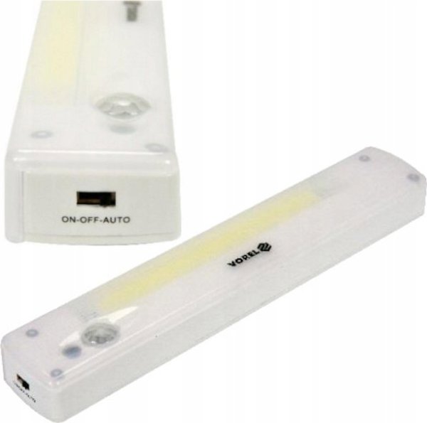 Toya Φωτιστικό Νυκτός LED 3W 120lm με Αισθητήρα Κίνησης και Σούρουπου, Ασύρματο, Λευκό