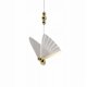 Κρεμαστό Φωτιστικό Light Prestige Mariposa LP-1715/1P, 8W LED, Μεταβλητό Φως (3000K-6000K), 1040Lm, Διαφανές/Χρυσό