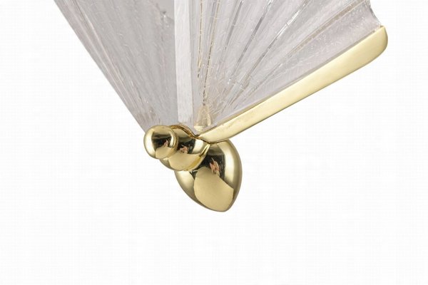 Κρεμαστό Φωτιστικό Light Prestige Mariposa LP-1715/1P, 8W LED, Μεταβλητό Φως (3000K-6000K), 1040Lm, Διαφανές/Χρυσό