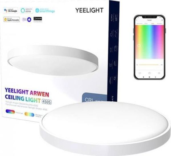 Xiaomi Yeelight Arwen 450S Φωτιστικό Οροφής LED, Έξυπνος Φωτισμός με Ρυθμιζόμενη Ένταση και Θερμοκρασία Χρώματος