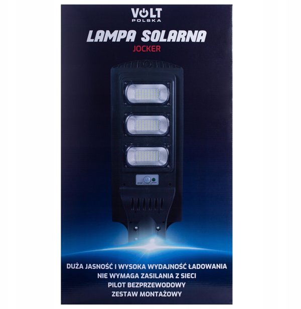 Ηλιακό Φωτιστικό Jocker 120W με Πάνελ, Μπαταρία 12000mAh και Τηλεχειριστήριο