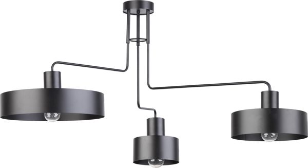 Lampa sufitowa Sigma Czarna lampa podsufitowa do salonu Sigma Vasco 31553