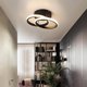 Aptel Οροφιακή λάμπα LED 2 ταινίες LED 20W μαύρη ZD110