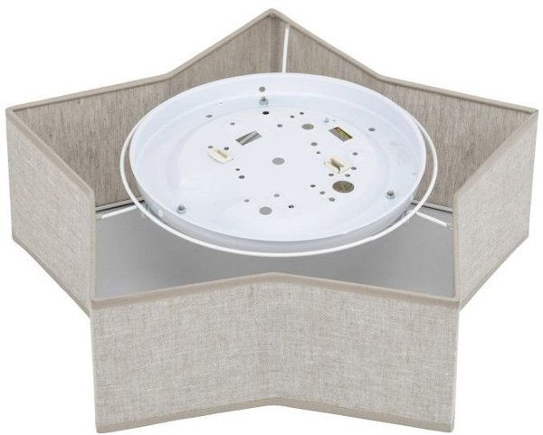 TK Lighting Φωτιστικό Οροφής Star Linen 5958 Υφασμάτινο Μπεζ