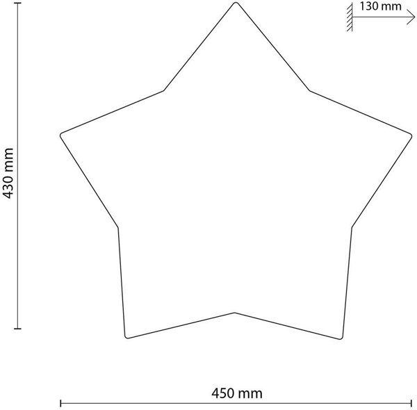 TK Lighting Φωτιστικό Οροφής Star Linen 5958 Υφασμάτινο Μπεζ