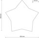 TK Lighting Φωτιστικό Οροφής Star Linen 5958 Υφασμάτινο Μπεζ