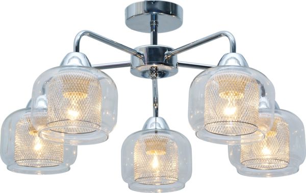 Lampa sufitowa Candellux Transparentna lampa sufitowa do jadalni Candellux RAY 35-67104