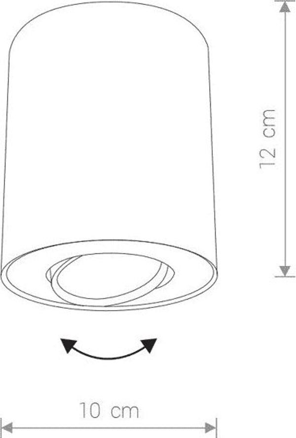 Lampa sufitowa Nowodvorski Tuba 1x10W  (8895)