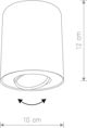 Lampa sufitowa Nowodvorski Tuba 1x10W  (8895)