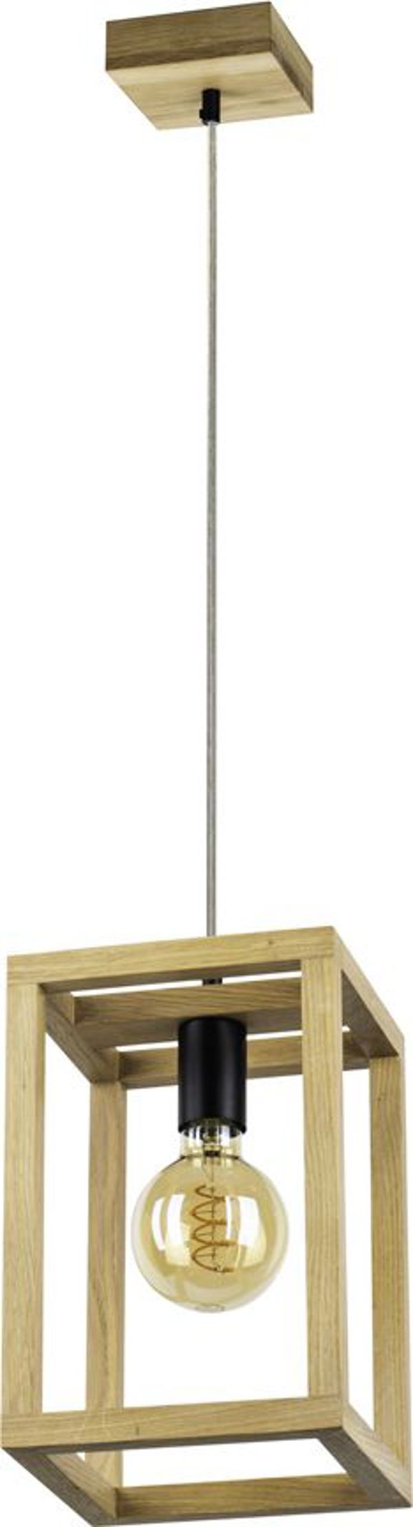 Lampa wiszaca Spotlight Kago drewno debowe brazowa