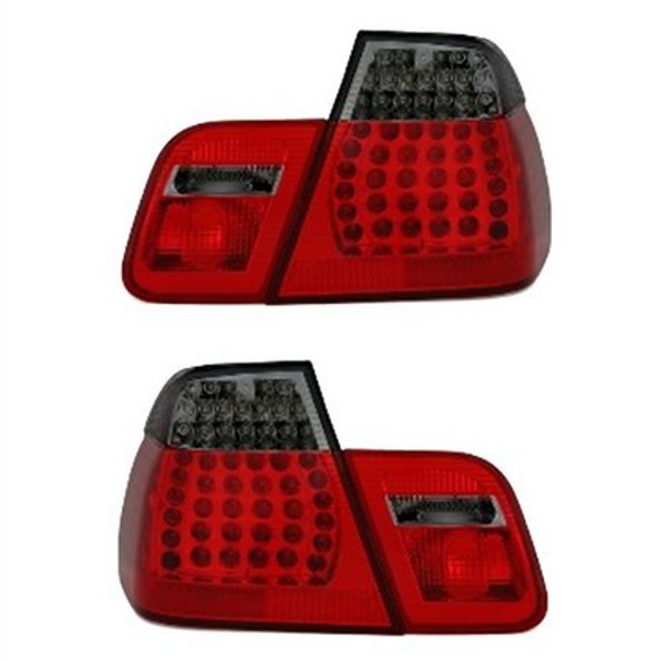 Lampy BMW 3 E46 Facelift Tyl LED Red-Smoke