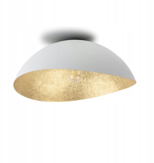 Πλαφονιέρα Sigma Sigma Solaris S 40611 1x60W E27 λευκό/χρυσό