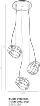 Lampa sufitowa Italux Melisa MDM-3942/3 GD
