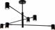 Light Prestige SNOW LP-731/6P BK κρεμαστό φωτιστικό με μεταλλικές μπάρες (sticks) μαύρες